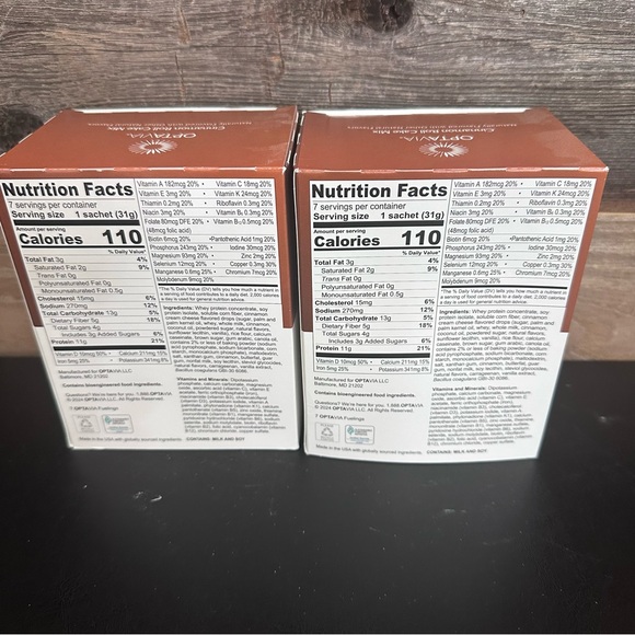 2 Boxes Optavia Cinnamon Roll Cake Mix 14 Packets New Expires 6/26/26 Fueling - Picture 3 of 6